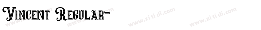 Vincent Regular字体转换